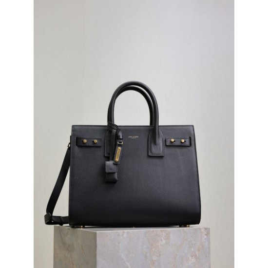 Super Clone Replica YSL Saint Laurent Sac de Jour Small/Medium/Large Tote Bag in Black with Gold Hardware Top Replica YSL Saint Laurent Sac de Jour Small/Medium/Large Tote Bag in Black with Gold Hardware