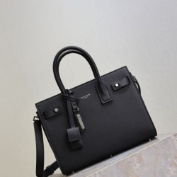 Super Clone Replica YSL Saint Laurent Sac de Jour Small/Medium/Large Tote Bag in Black with Silver Hardware Top Replica YSL Saint Laurent Sac de Jour Small/Medium/Large Tote Bag in Black with Silver Hardware