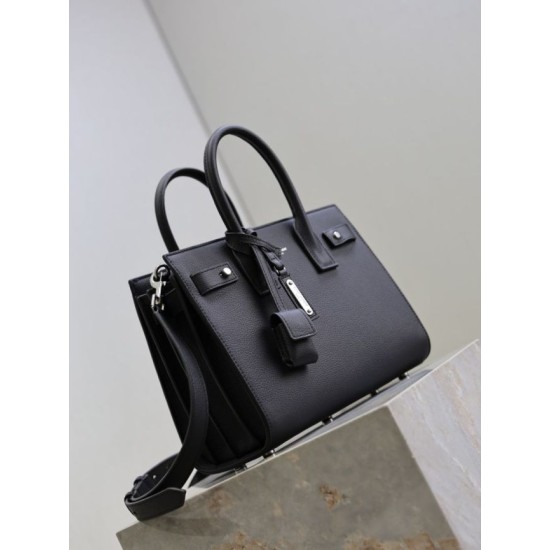 Super Clone Replica YSL Saint Laurent Sac de Jour Small/Medium/Large Tote Bag in Black with Silver Hardware Top Replica YSL Saint Laurent Sac de Jour Small/Medium/Large Tote Bag in Black with Silver Hardware