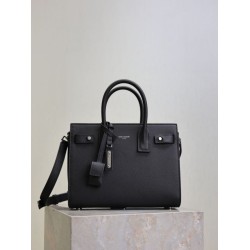 Top Replica YSL Saint Laurent Sac de Jour Small/Medium/Large Tote Bag in Black with Silver Hardware