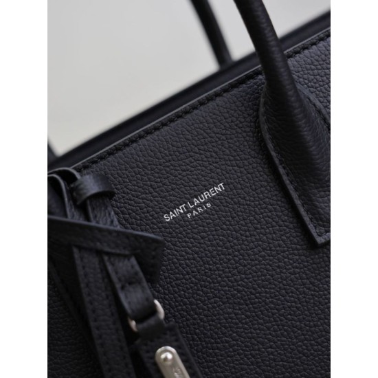 Super Clone Replica YSL Saint Laurent Sac de Jour Small/Medium/Large Tote Bag in Black with Silver Hardware Top Replica YSL Saint Laurent Sac de Jour Small/Medium/Large Tote Bag in Black with Silver Hardware