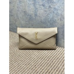 Top Replica YSL Saint Laurent Cassandre Large Clutch Bag in Apricot