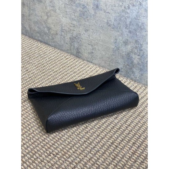 Top Replica YSL Saint Laurent Cassandre Large Clutch Bag in Black