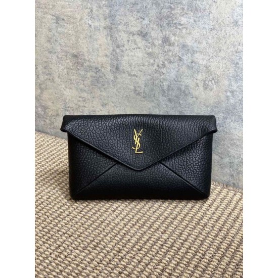 Top Replica YSL Saint Laurent Cassandre Large Clutch Bag in Black