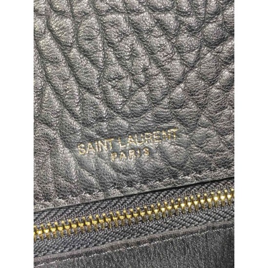 Top Replica YSL Saint Laurent Cassandre Large Clutch Bag in Black