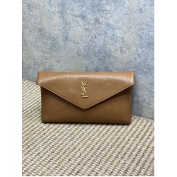 Top Replica YSL Saint Laurent Cassandre Large Clutch Bag in Brown