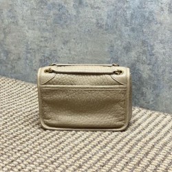 Super Clone Replica YSL Saint Laurent Mini Classic Niki 18cm Shoulder Bag in Apricot Top Replica YSL Saint Laurent Mini Classic Niki 18cm Shoulder Bag in Apricot