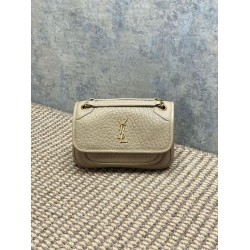 Top Replica YSL Saint Laurent Mini Classic Niki 18cm Shoulder Bag in Apricot