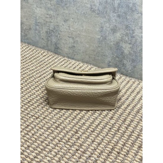 Top Replica YSL Saint Laurent Mini Classic Niki 18cm Shoulder Bag in Apricot