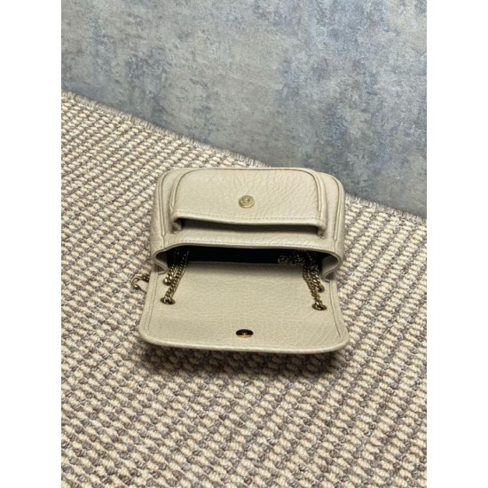 Top Replica YSL Saint Laurent Mini Classic Niki 18cm Shoulder Bag in Apricot