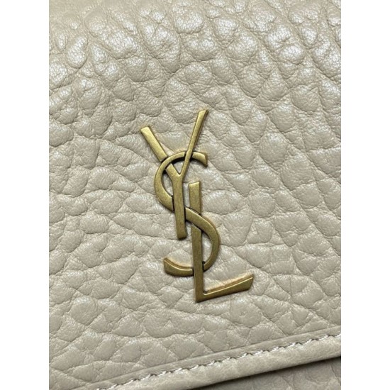 Top Replica YSL Saint Laurent Mini Classic Niki 18cm Shoulder Bag in Apricot