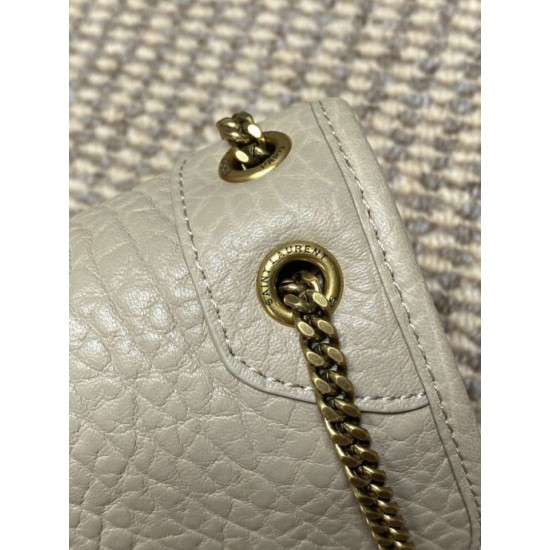 Top Replica YSL Saint Laurent Mini Classic Niki 18cm Shoulder Bag in Apricot