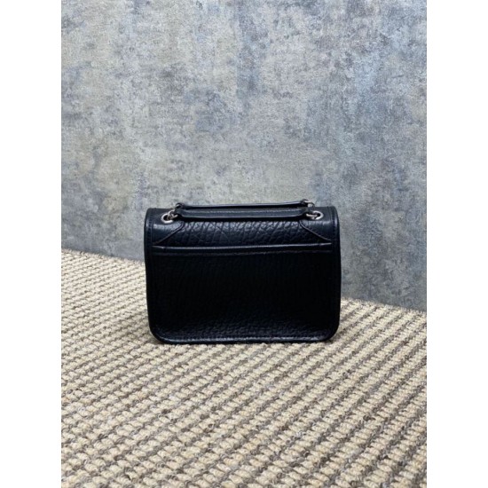 Top Replica YSL Saint Laurent Mini Classic Niki 18cm Shoulder Bag in Black