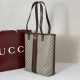 Top Replica Gucci Ophidia Medium Tote Bag in Brown GG Canvas 834465