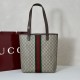 Top Replica Gucci Ophidia Medium Tote Bag in Brown GG Canvas 834465