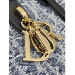 Top Replica Dior Toujours Small/Medium/Large Tote Bag in Denim Blue