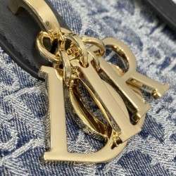 Top Replica Dior Toujours Small/Medium/Large Tote Bag in Denim Blue