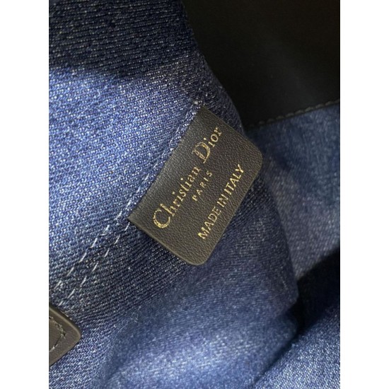 Top Replica Dior Toujours Small/Medium/Large Tote Bag in Denim Blue