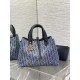 Top Replica Dior Toujours Small/Medium/Large Tote Bag in Denim Blue