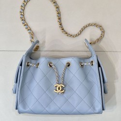 Top Replica Chanel 25 AS5631 Small Hobo Bag in Blue