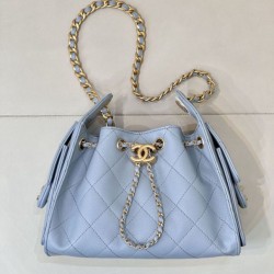 Top Replica Chanel 25 AS5631 Small Hobo Bag in Blue