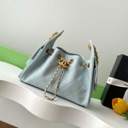Top Replica Chanel 25 AS5631 Small Hobo Bag in Light Blue