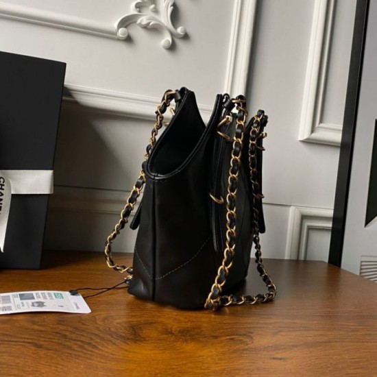 Super Clone Replica Chanel Small Tote Bag AS6015 Black Top Replica Chanel Small Tote Bag AS6015 Black