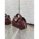 Super Clone Replica Dior Jolie Top Handle Mini Cannage Chain Bag Burgundy Top Replica Dior Jolie Top Handle Mini Cannage Chain Bag Burgundy