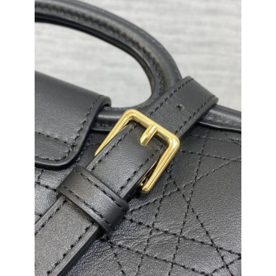 Super Clone Replica Dior Jolie Top Handle Mini Chain Handbag Black Top Replica Dior Jolie Top Handle Mini Chain Handbag Black