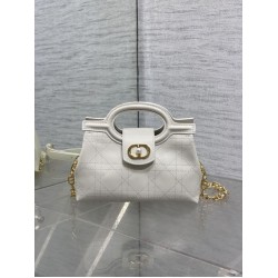 Super Clone Replica Dior Jolie Top Handle Mini Chain Handbag Beige Top Replica Dior Jolie Top Handle Mini Chain Handbag Beige