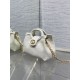 Super Clone Replica Dior Jolie Top Handle Mini Chain Handbag Beige Top Replica Dior Jolie Top Handle Mini Chain Handbag Beige