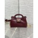 Super Clone Replica Dior Jolie Top Handle Mini Chain Handbag in Burgundy Top Replica Dior Jolie Top Handle Mini Chain Handbag in Burgundy