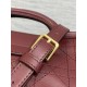 Super Clone Replica Dior Jolie Top Handle Mini Chain Handbag in Burgundy Top Replica Dior Jolie Top Handle Mini Chain Handbag in Burgundy