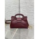 Super Clone Replica Dior Jolie Top Handle Mini Chain Handbag in Burgundy Top Replica Dior Jolie Top Handle Mini Chain Handbag in Burgundy