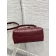 Super Clone Replica Dior Jolie Top Handle Mini Chain Handbag in Burgundy Top Replica Dior Jolie Top Handle Mini Chain Handbag in Burgundy