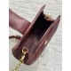 Super Clone Replica Dior Jolie Top Handle Mini Chain Handbag in Burgundy Top Replica Dior Jolie Top Handle Mini Chain Handbag in Burgundy