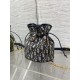 Top Replica Dior 30 Montaigne Mini Dior Oblique Jacquard Drawstring Bucket Bag in Blue