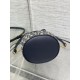 Top Replica Dior 30 Montaigne Mini Dior Oblique Jacquard Drawstring Bucket Bag in Blue