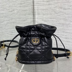 Top Replica Dior 30 Montaigne Mini Bucket Bag in Black