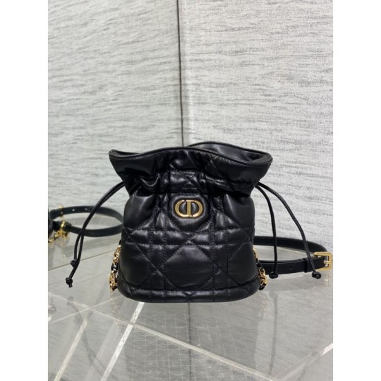 Top Replica Dior 30 Montaigne Mini Bucket Bag in Black