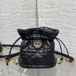 Top Replica Dior 30 Montaigne Mini Bucket Bag in Black