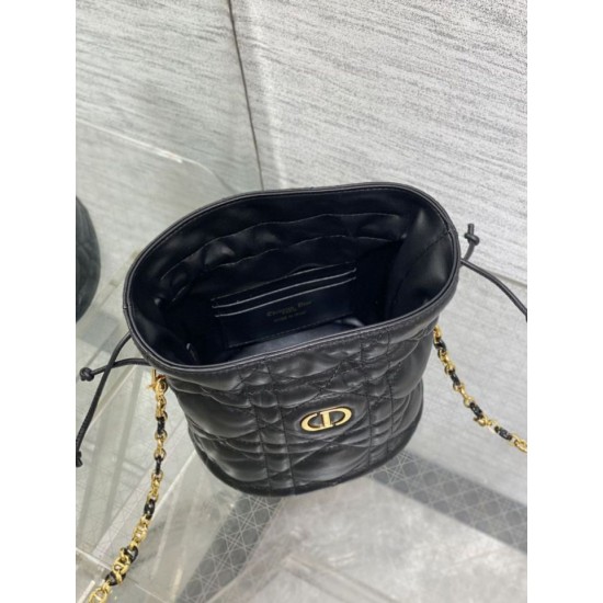 Top Replica Dior 30 Montaigne Mini Bucket Bag in Black