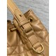 Top Replica Dior Small Dior Caro Latte Macrocannage Bucket Bag in Brown
