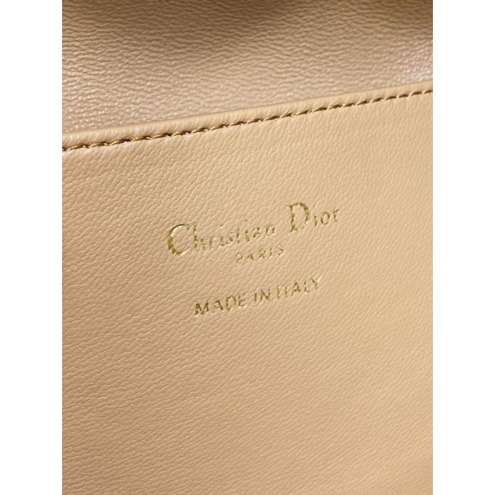Top Replica Dior Small Dior Caro Latte Macrocannage Bucket Bag in Brown