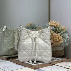 Top Replica Dior D-Motion Lambskin Belt Bag Size 163 Microchip White