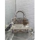 Super Clone Replica Christian Dior Medium Lady D-Lite Bag with Embroidered Milk Motif Top Replica Christian Dior Medium Lady D-Lite Bag with Embroidered Milk Motif