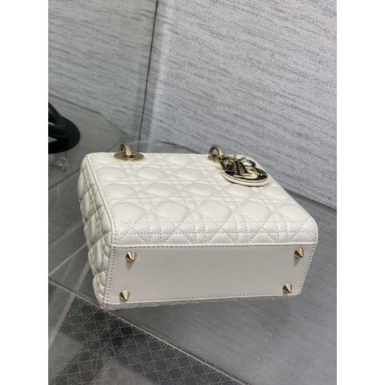 Top Replica Dior Lady Dior My ABCDior Small Top-Handle Bag, Black/White