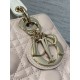 Top Replica Dior Lady Dior My ABCDior Small Top-Handle Bag in Pink/White