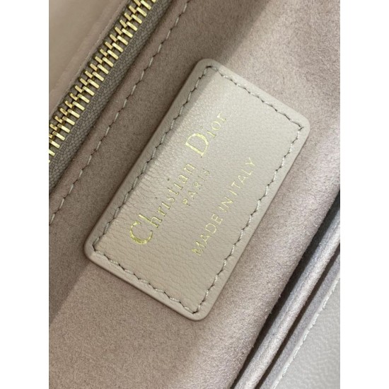 Top Replica Dior Lady Dior My ABCDior Small Top-Handle Bag in Pink/White