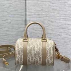 Top Replica Dior Groove 20 Bag in Beige Dior Oblique Jacquard